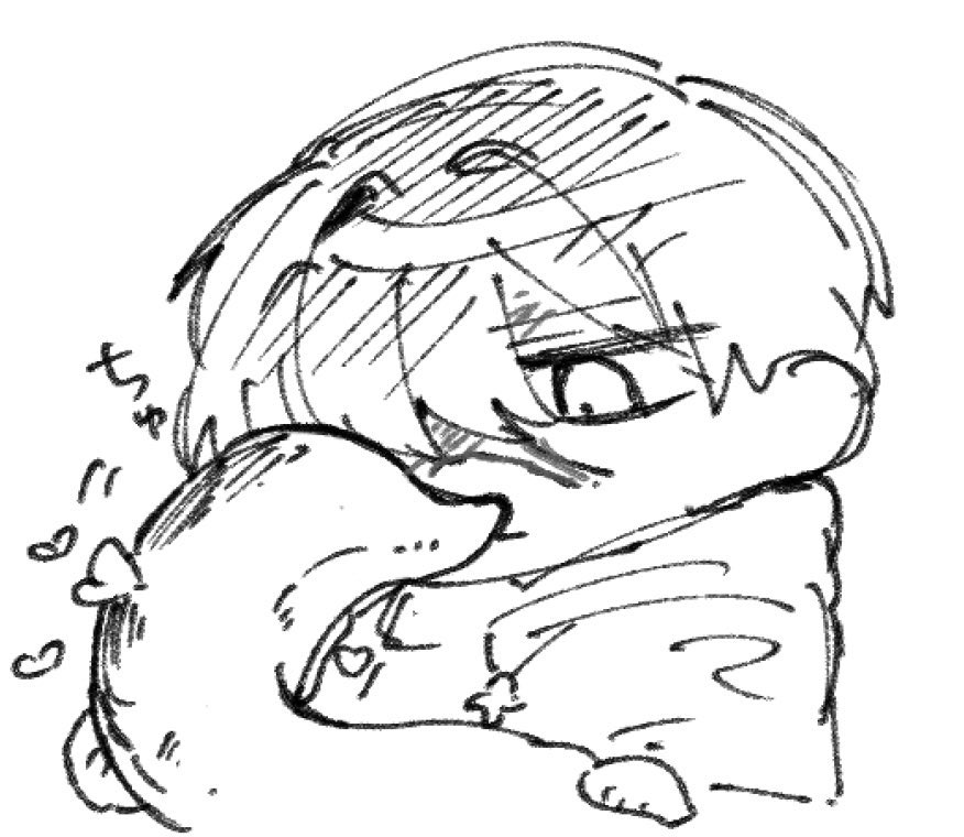 In_Jun_TL 裏でちまちまと描いてた絵 フィルマと懐き個体とカーティスさん