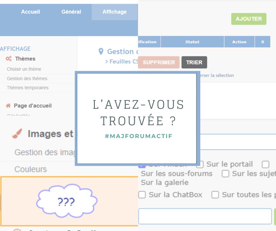Nous ne l’avons toujours pas annoncé sur X ? Alors, si vous n’êtes pas au courant, c’est que vous n’ouvrez pas souvent votre Panneau d’administration ! 😜
Une nouveauté très importante a fait son apparition dans la partie Affichage (dispo pour les packages Avancé et Premium) !