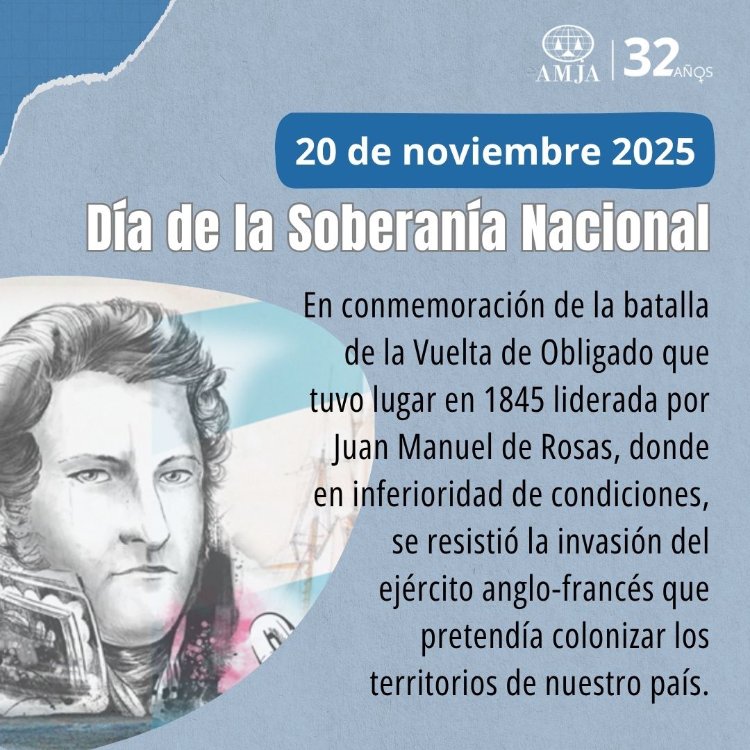 20 de noviembre
Día de la Soberanía Nacional