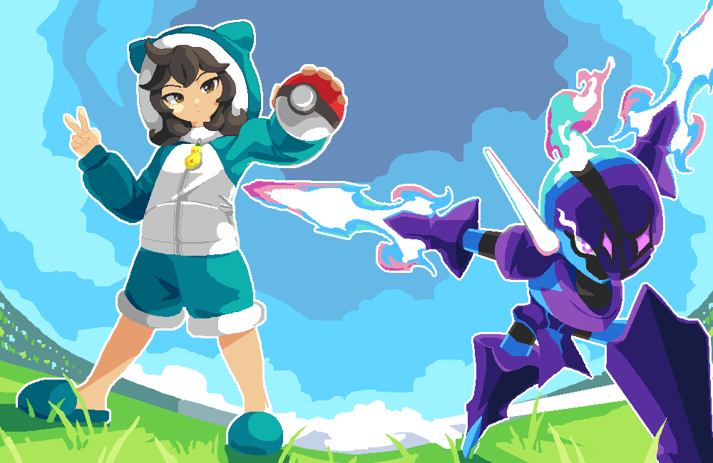 Working together as one! ✨ #pixelart #ドット絵 #pokemon