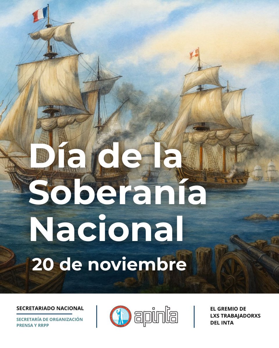 🇦🇷 20 de noviembre – Día de la Soberanía Nacional

📚Hoy recordamos la Batalla de la Vuelta de Obligado (1845), un hecho histórico donde los soldados, bajo el liderazgo de Juan Manuel de Rosas, defendieron nuestro territorio frente a la invasión anglo-francesa.