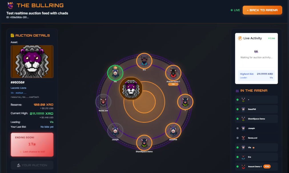 🐄 Bullring Update 📣

We've put the 'real-time' back in to 'real-time auctions'! 🔥

 The Bullring is a live arena where you can battle against other players in real-time auction battles. 

Try it now!

🔗 Bullring (bullring.auction)