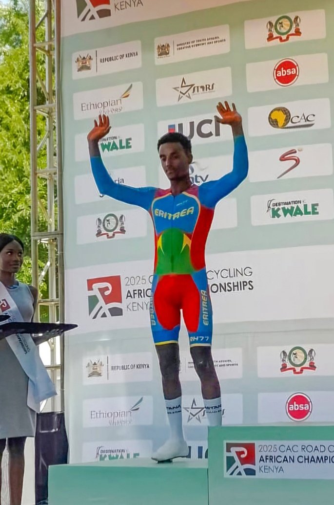 🇰🇪<a href="/cacafrican2024/">CAC AFRICAN ROAD CYCLING CHAMPIONSHIPS</a> MU23 ITT

🥇🇿🇦J.Dike
🥈🇪🇷M.Girmay
🥉🇲🇦D.Elalouani
4🇩🇿M.Oussama
5🇷🇼E.Tuyizere
6🇪🇷H.Berhane

ME ITT

🥇🇿🇦B.Downes
🥈🇿🇦<a href="/ReinvanRensburg/">Reinardt JvRensburg</a>
🥉🇲🇺<a href="/AlexandreMayer4/">Alexandre Mayer</a>
4🇷🇼S.Nsengiyumva
5🇩🇿<a href="/AzzedineLagab/">Azzedine Lagab</a>
6🇪🇷<a href="/MeraKudus/">Merhawi Kudus</a>
7🇷🇼<a href="/MugishaMoise4/">Mugisha Moise OLY</a>
8🇲🇦A.Eddogmy
9🇲🇦A.Aitelabdia
10🇰🇪E.Wangai