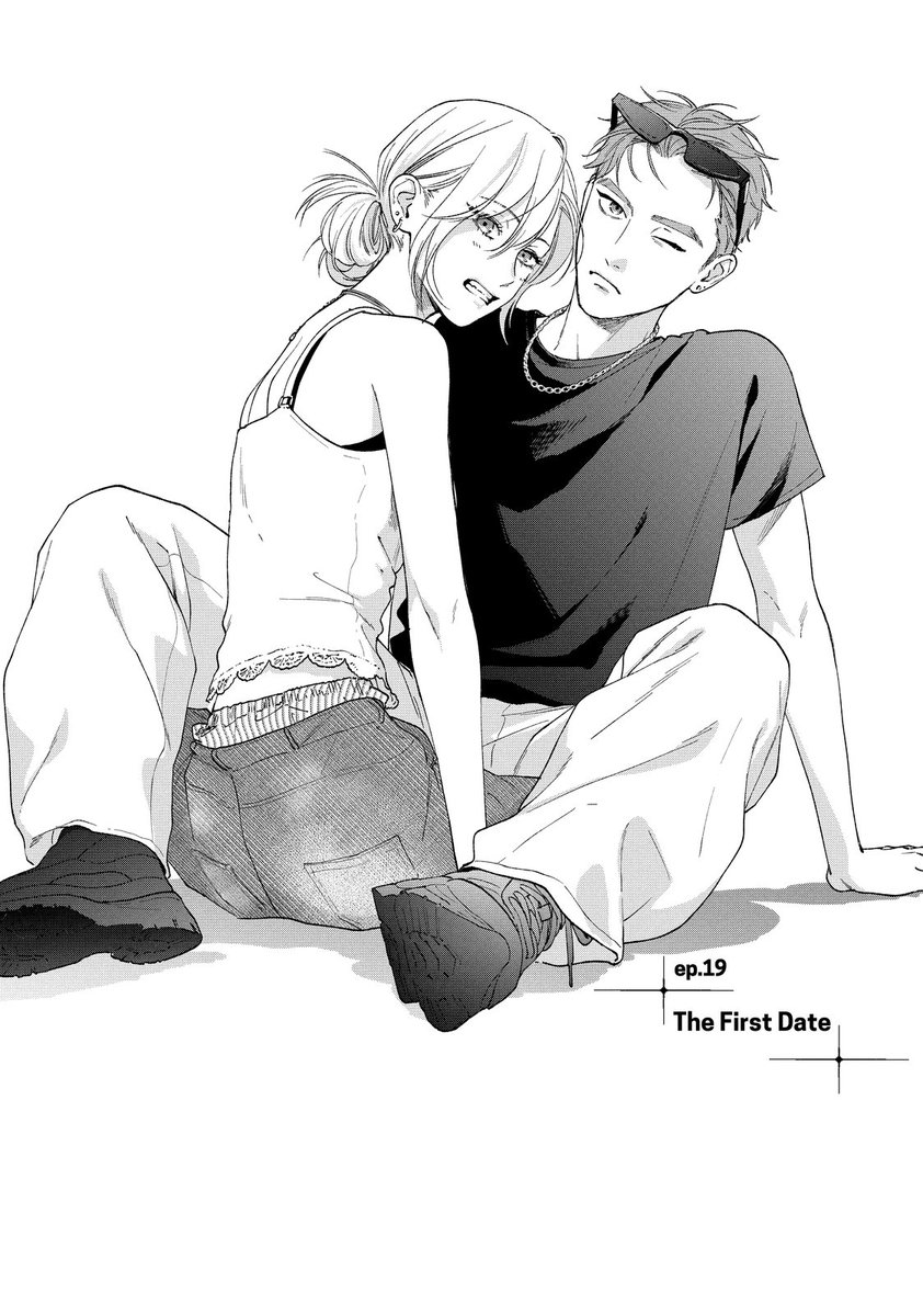 arata and ichika went from only one chapter illustration to a whole colour page, look how good they look i'm obsessed