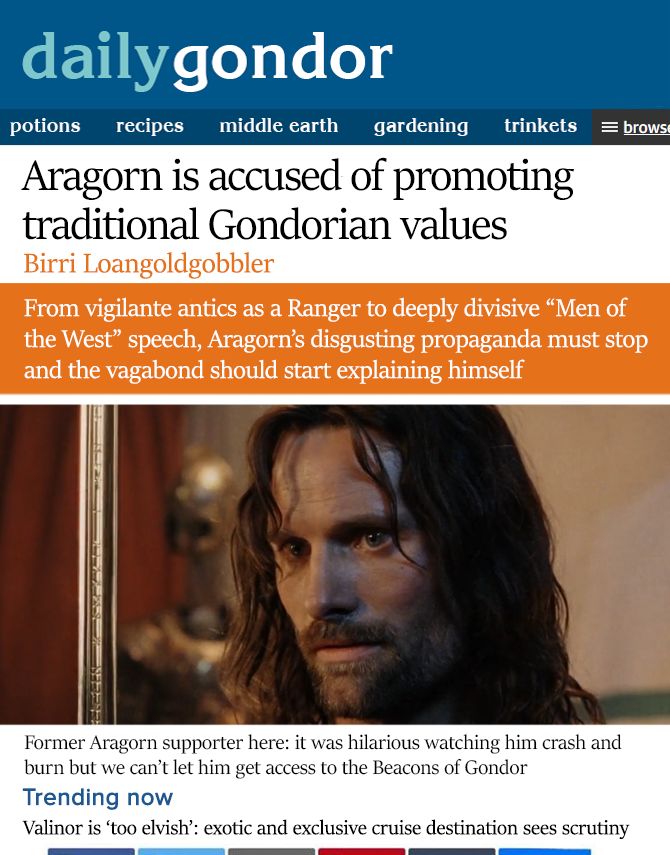 Daily Gondor 📰 (@dailygondor) on Twitter photo 