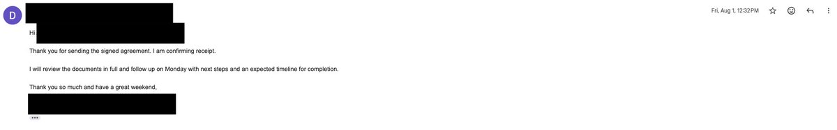 timeforus_org's tweet image. 178/
The first thing to do was acknowledge receipt.

I noticed Amy always did this; I realized it was both courteous and productive. Following her example made sense.

#TimeForUs #Received