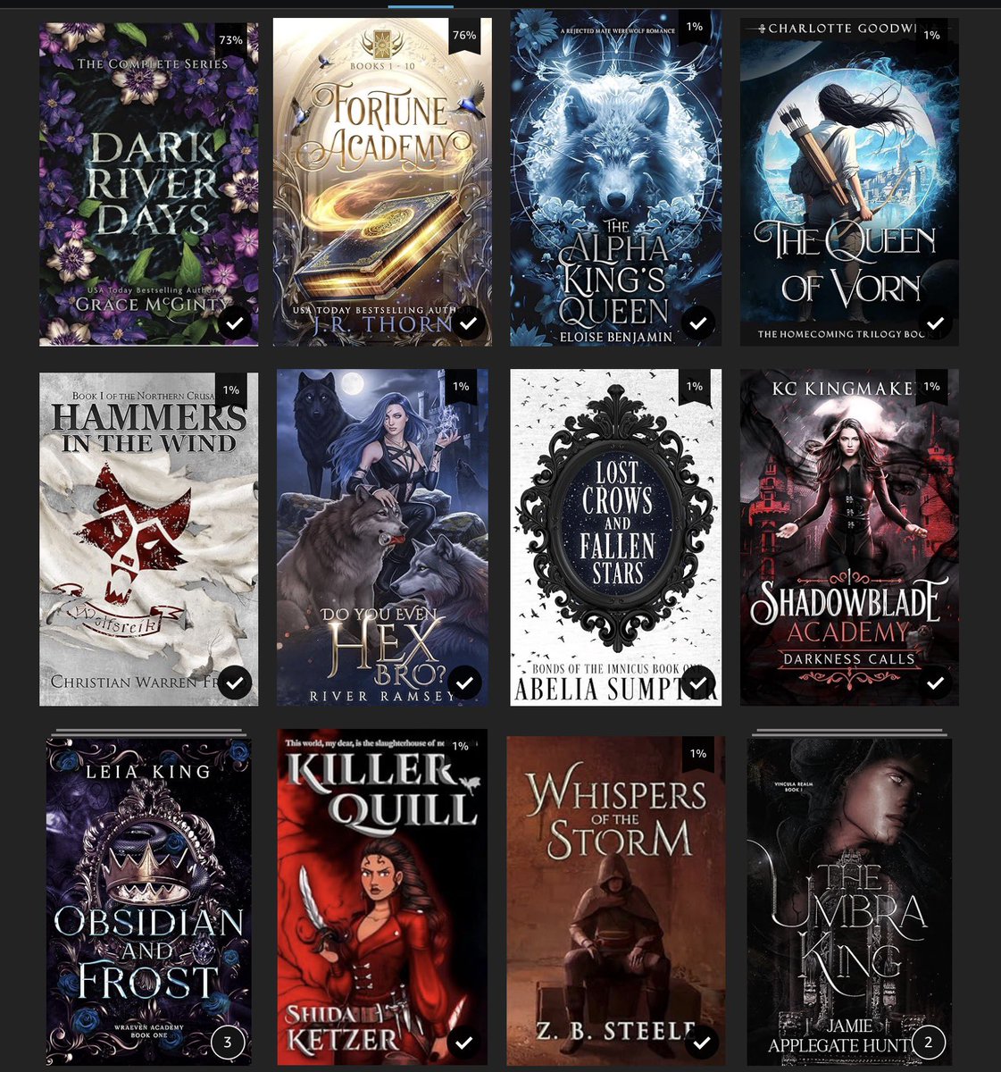 These are the books I am reading and those that I want to read when I finish the ones I have already begun. I’m a mood reader, so most of the time I’m reading multiple books at the same time.

#reading #BookTwitter #books