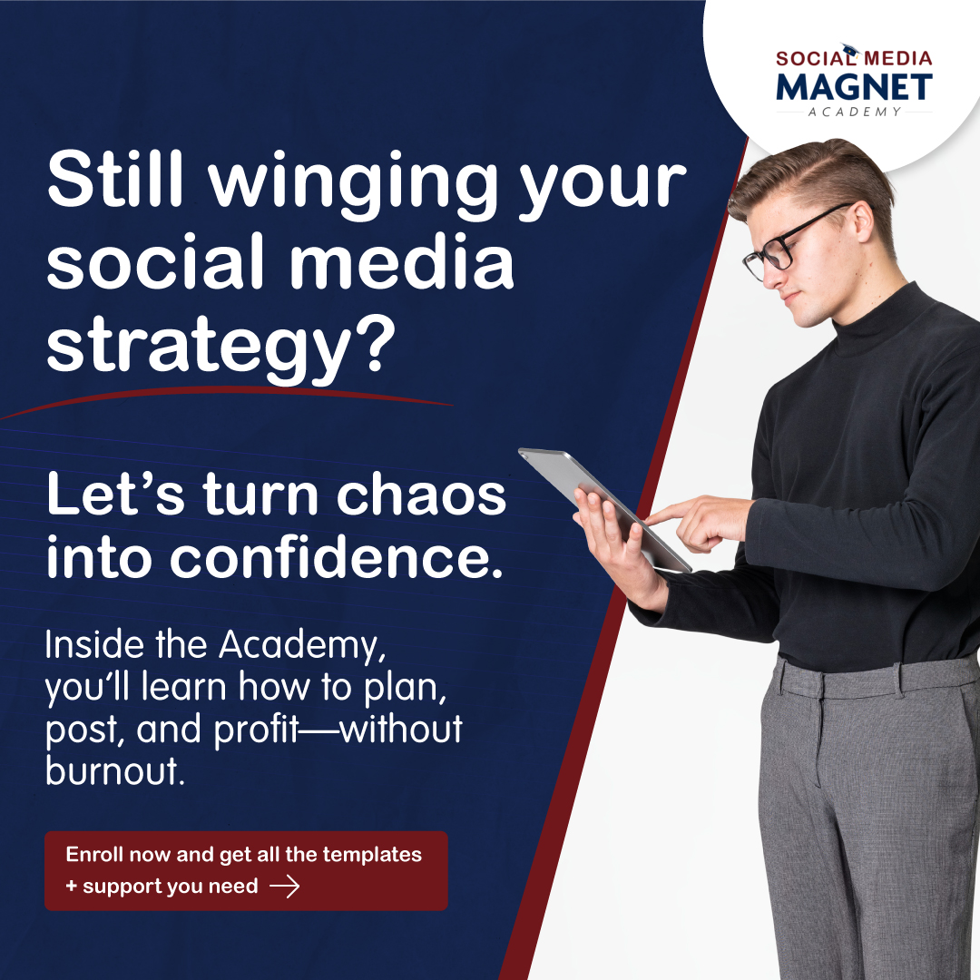 WebMediaU's tweet image. 👀 Still winging your social media strategy?

Let’s turn chaos into confidence.

🎓 Enroll now and get all the templates + support you need → bit.ly/3OF6p16 

#MarketingHelp #MarketingHacks #BizGrowth #SimplifyMarketing