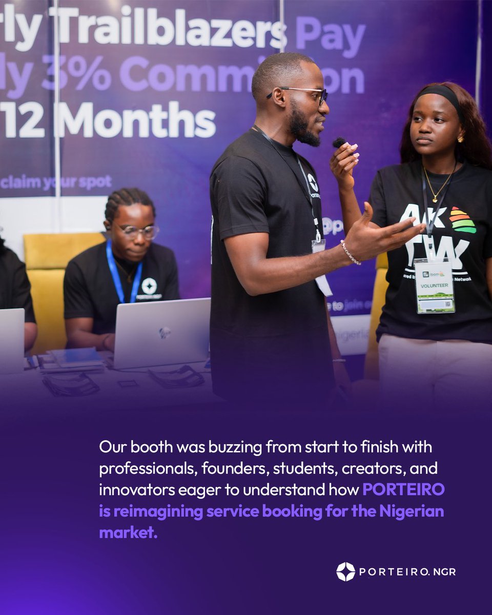 FONABSERVICES's tweet photo. The demand for TRUST is undeniable. 🔐🇳🇬
Our #IbomTechWeek soft launch validated the need for a verified, innovative and AI-powered economy. We're building to solve your pain points.
The future is Verified. The future is PORTEIRO. #porteiro #AKTW2025 #buildinpublic https://t.co/DMRiOVpER5
