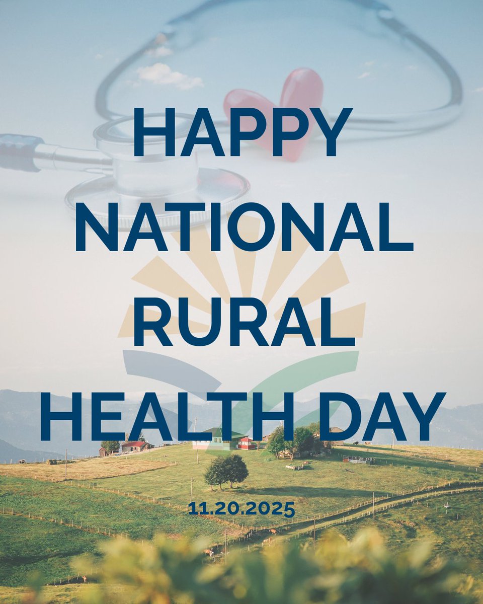 NRHA_Advocacy's tweet image. Happy #NationalRuralHealthDay! We are so grateful for all our advocates of #ruralhealth! 
We would like to highlight that yesterday, the Senate and House introduced #resolutions to recognize November 20, 2025 as National Rural Health Day!