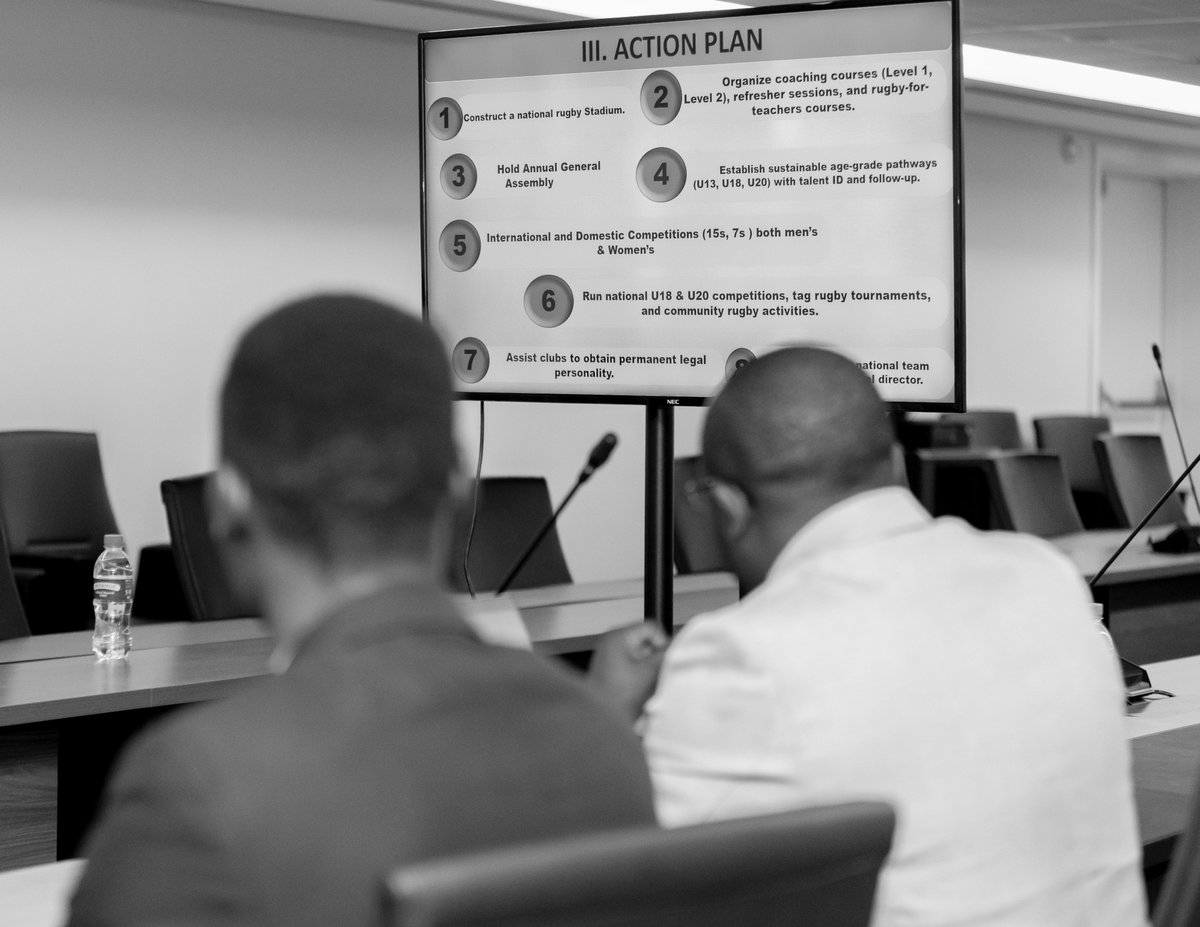 Rwanda_Sports's tweet image. Today, MINISPORTS leadership held a strategic meeting with the Rugby Federation to align priorities and review the federation’s action plan to advance rugby development in Rwanda.
#sportsdevelopment