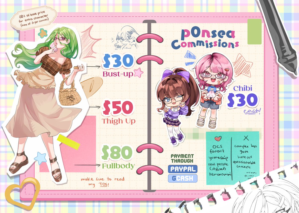 updated commission sheet!!