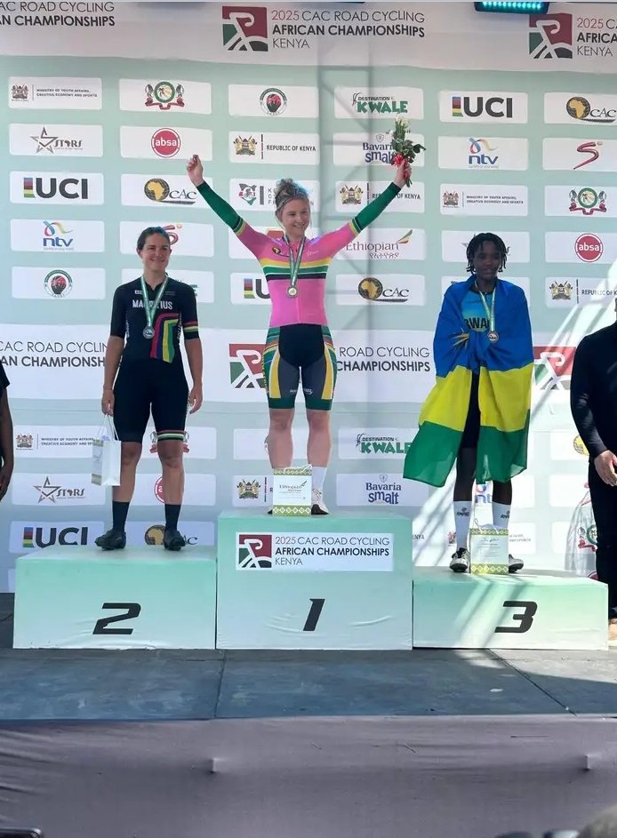 🇰🇪<a href="/cacafrican2024/">CAC AFRICAN ROAD CYCLING CHAMPIONSHIPS</a> ME ITT 

Incredible lovestory we have here in 🇰🇪Kenya:

Husband and wife 🇿🇦 <a href="/BrandonDownes08/">Brandon Downes</a> and 🇿🇦 Lucy Young just both won 🥇 in ITT, 1st by Brandon and 2nd in a row by Lucy! Congrats guys!🇿🇦

#CAC2025 #cycling
