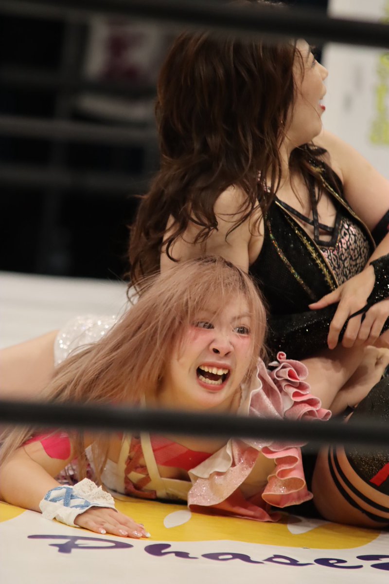 Kentaamu's tweet image. 11.20 #wavepro インイタ大会

#しのせ愛梨紗 選手

#桜花由美 選手とは初の対戦。