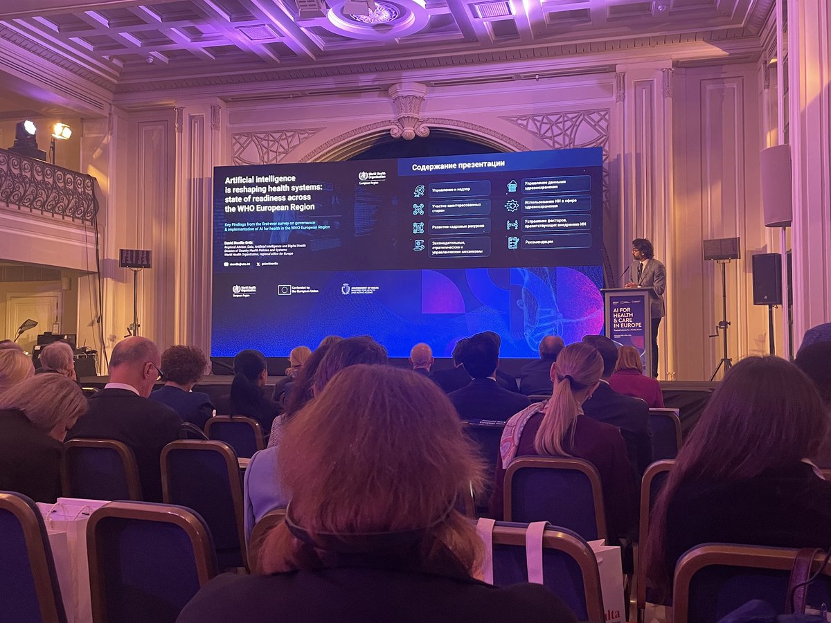 ana_luisa_neves's tweet image. This week, the  high-level meeting “AI for Health and Care in Europe: Practical  Solutions for a Healthy Future” took place in Valletta, co-hosted by the @WHO  Regional Office for Europe and the Government of Malta (1/2) @ImperialSPH @Imperial_PCPH @Imperial_GDHU