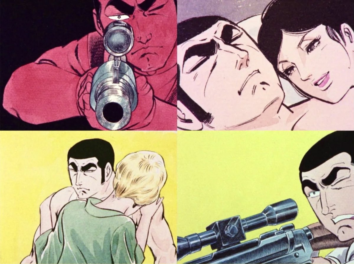 catsuka's tweet image. The &quot;Golgo 13&quot; anime (from 1971) will be released on Blu-ray in Japan.
This series was considered lost until the masters were found two years ago.
natalie.mu/comic/news/648…