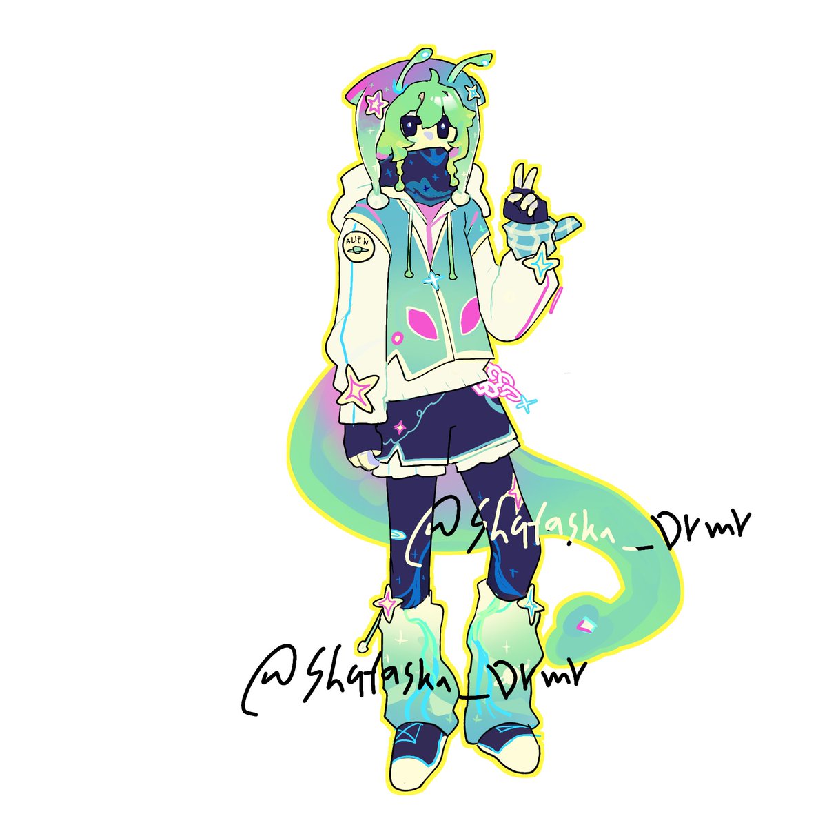 ShafaskaDrmr's tweet photo. Alien char :> https://t.co/B85mYVbaTb