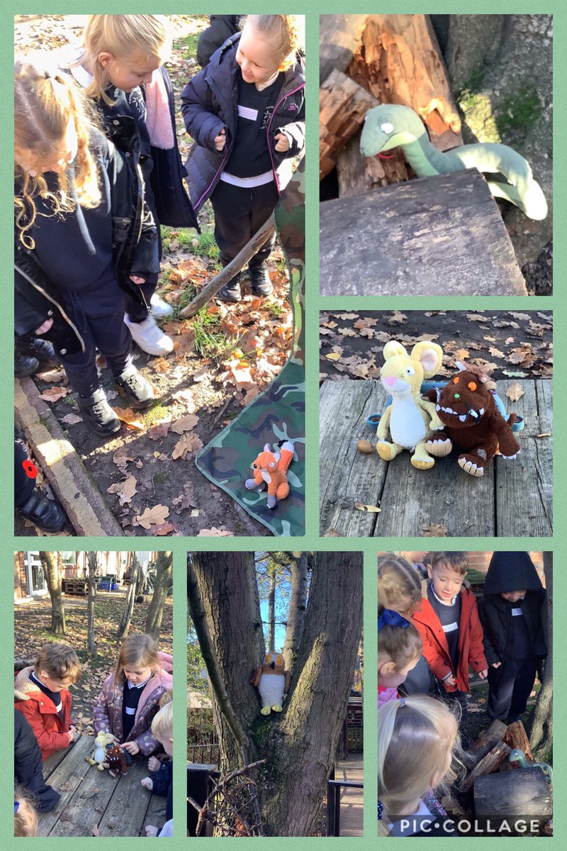 Ask us what clues we found in the forest for our new story 
🦊🦉🐭🐍
