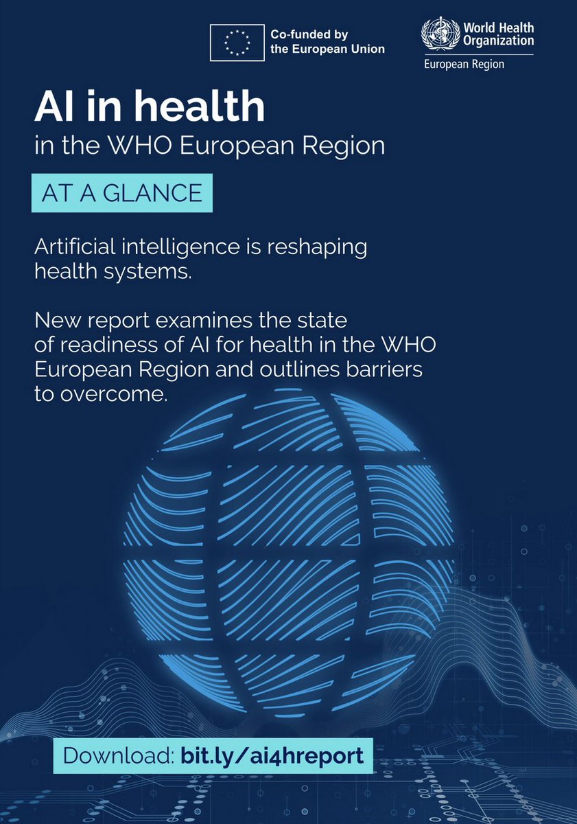 ana_luisa_neves's tweet image. During  the meeting, the @WHO Regional Office for Europe also launched a much  needed landscape analysis on the state of readiness of AI for health in  the European Region - find some of the key findings! 
linkedin.com/posts/who-euro…