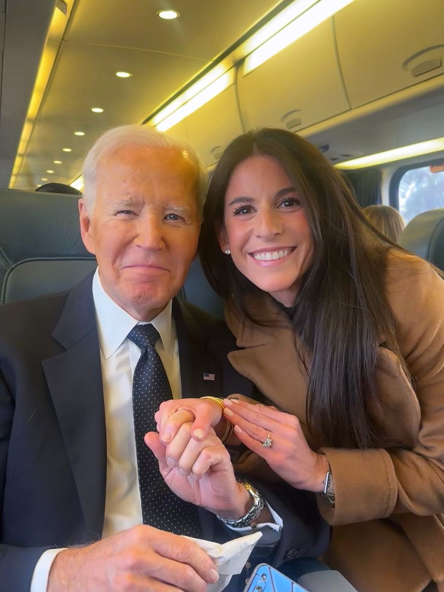 Took an early morning Amtrak and happened to be seated next to former President Biden… and on his birthday! 

Happy Birthday <a href="/JoeBiden/">Joe Biden</a> <a href="/Amtrak/">Amtrak</a> 
#AmtrakJoe