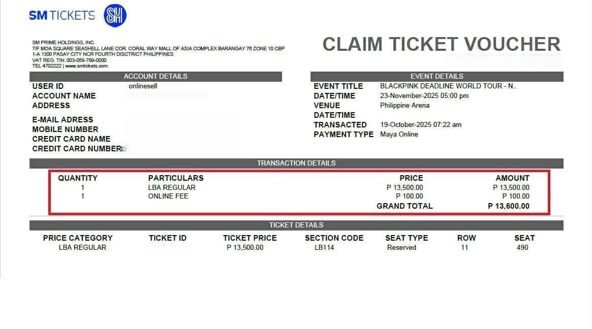 kimchiii_ces's tweet image. FOR SALE: claimed ticket Day 2
LBA Regular
Section 114
Row 11

#BLACKPINK_DEADLINE_in_BULACAN 
#wts #lfb
