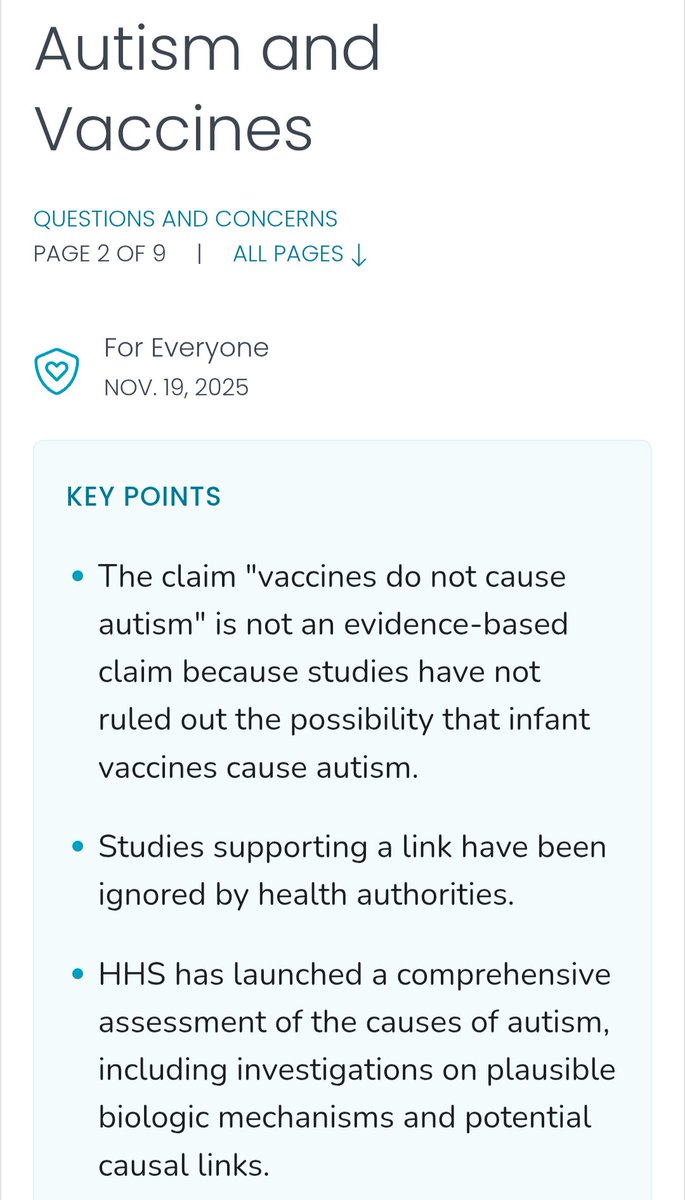 Ze stránek CDC: očkování už zase způsobuje autismus. 

COVID a zmatená a netransparentní komunikace byly těžká rána pro CDC a její důvěryhodnost, ale vláda Donalda Trumpa a RFK Jr. je pro tuhle kdysi nesmírně vlivnou agenturu pohřeb zaživa.
