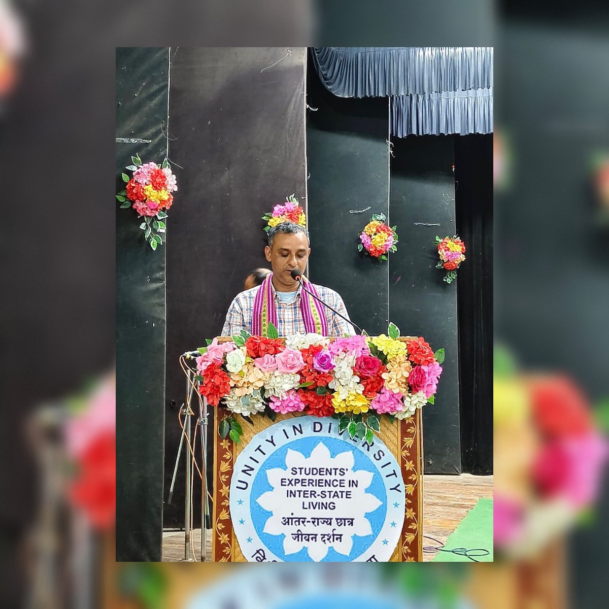 SEILOrgIn's tweet photo. Under the joint initiative of Students’ Experience in Inter-State Living (SEIL) and the Akhil Bharatiya Vidyarthi Parishad (ABVP), a felicitation ceremony was held in Dharmanagar after the Group successfully completed its 7-day tour across various districts of Tripura as part of https://t.co/uYEDh6OlL4