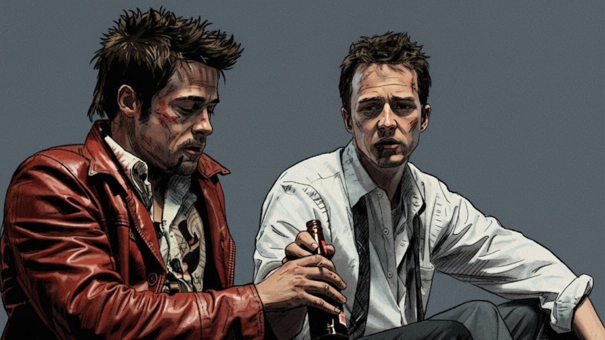 frameversehq's tweet image. The things you own end up owning you 🖤✨

#FightClub #FilmTwitter #MovieQuotes #CinemaEdits #AestheticArt #Cinephile #CultClassics #Hollywood