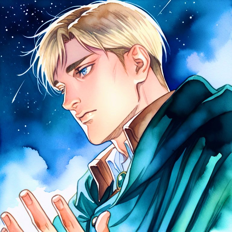 RiriyamaM's tweet image. ※ AI生成 Fanart ※  
#AIイラスト練習中 #erwinsmith #aot