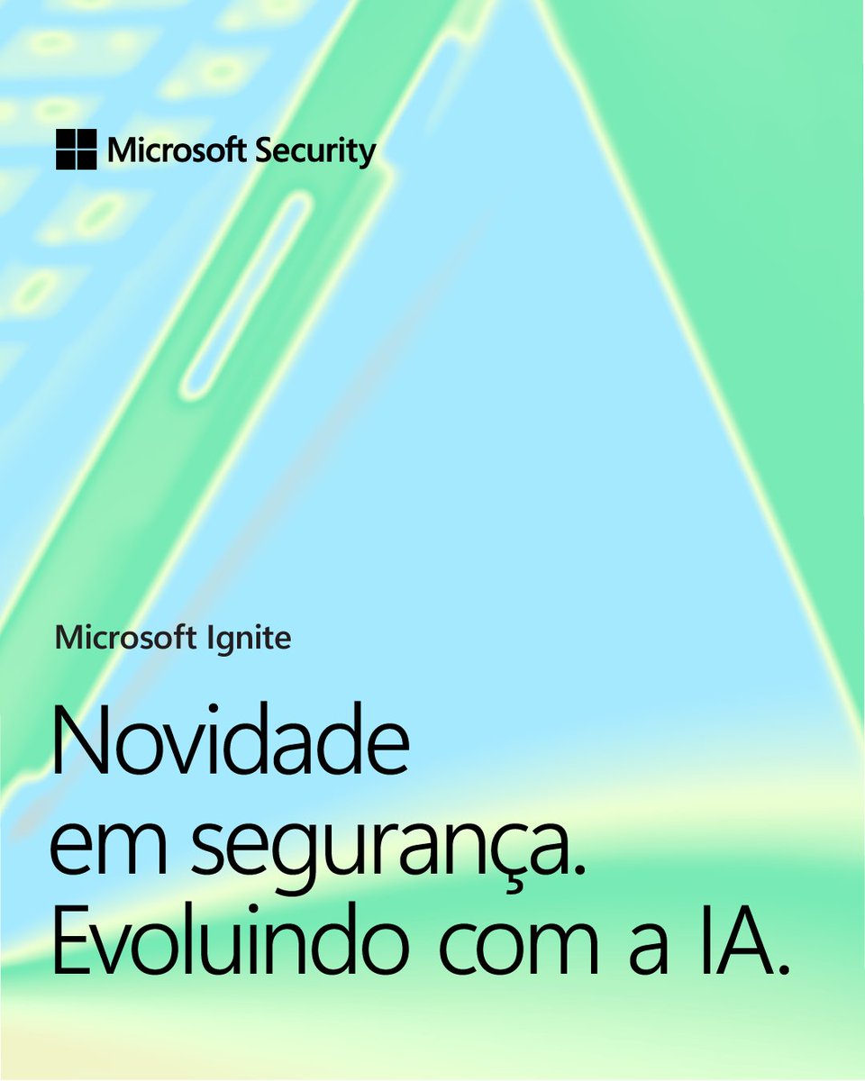 A defesa cibernética evoluiu!🛡️ 

Anunciado no #MSIgnite 2025, o Microsoft Security Copilot passa a integrar o Microsoft 365 E5, levando agentes inteligentes para o dia a dia das equipes de segurança.

👉 Saiba mais: msft.it/6017tTplF