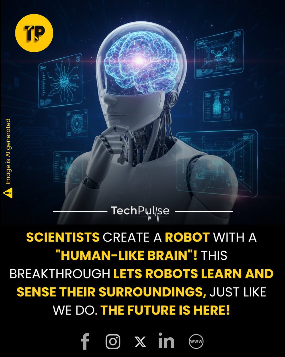 techpulse108's tweet image. A major leap in robotics has been announced, bringing science fiction closer to reality. Researchers have developed a groundbreaking system called &quot;Transneuron&quot;.

#AI #Robotics #TechNews #Innovation #FutureTech #ArtificialIntelligence #Transneuron #MachineLearning #Robots