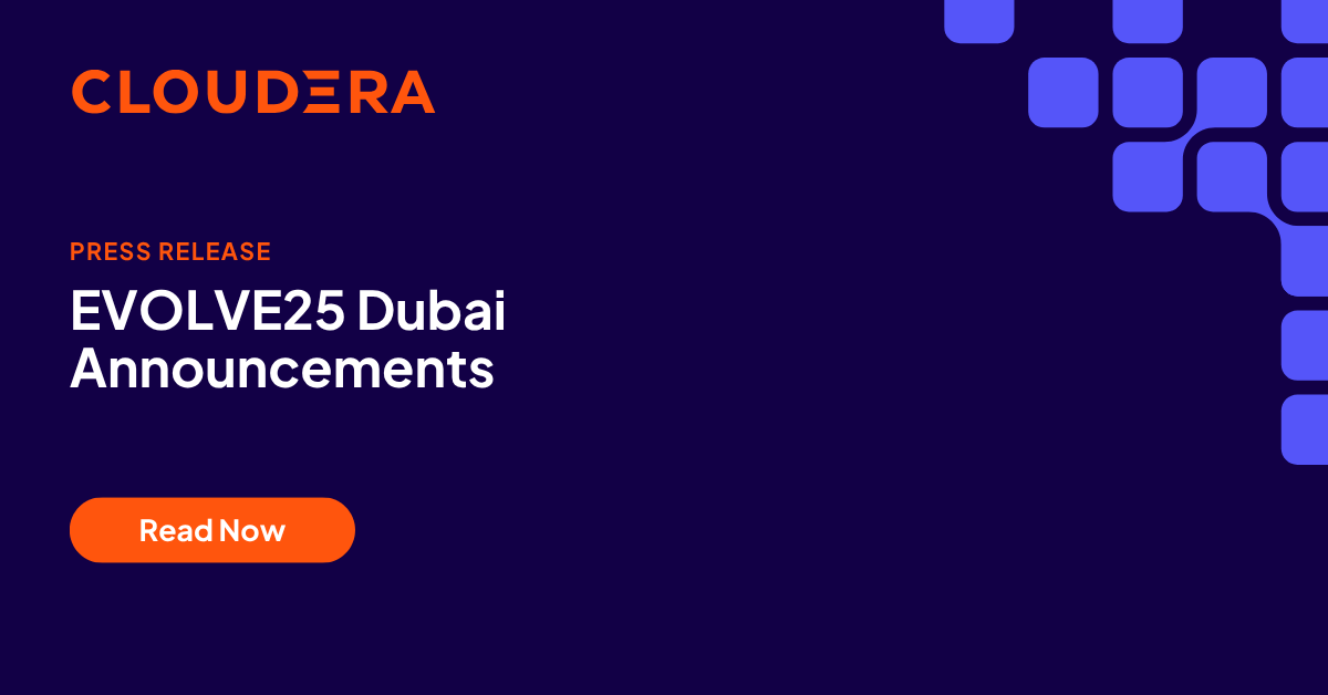 cloudera's tweet image. We&apos;re closing out #EVOLVE25 in Dubai with even more momentum. 

This includes our new integration between Trino, Cloudera Shared Data Experience (SDX), and Cloudera Octopai Data Lineage, delivering unified data access, governance, and lineage across the enterprise. Full details…