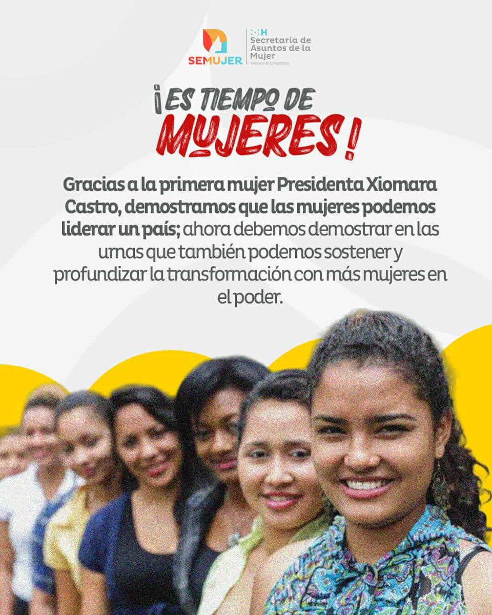 semujer_hn's tweet image. ✨ ¡Es tiempo de mujeres!

Seguimos demostrando que cuando las mujeres lideramos, Honduras avanza. ✊️❤️

📦¡Vota por mujeres!

#TiempoDeMujeres #SEMujer #MujeresAlPoder #Transformación #HondurasEmpodera