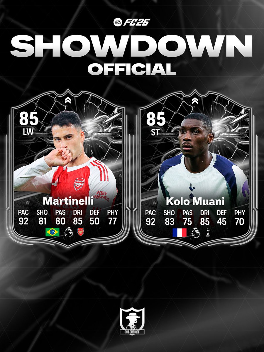 FutSheriff's tweet photo. 🚨SHOWDOWN SBC OFFICIAL STATS 🔥🔥🔥✅ https://t.co/xnDWnG06aT
