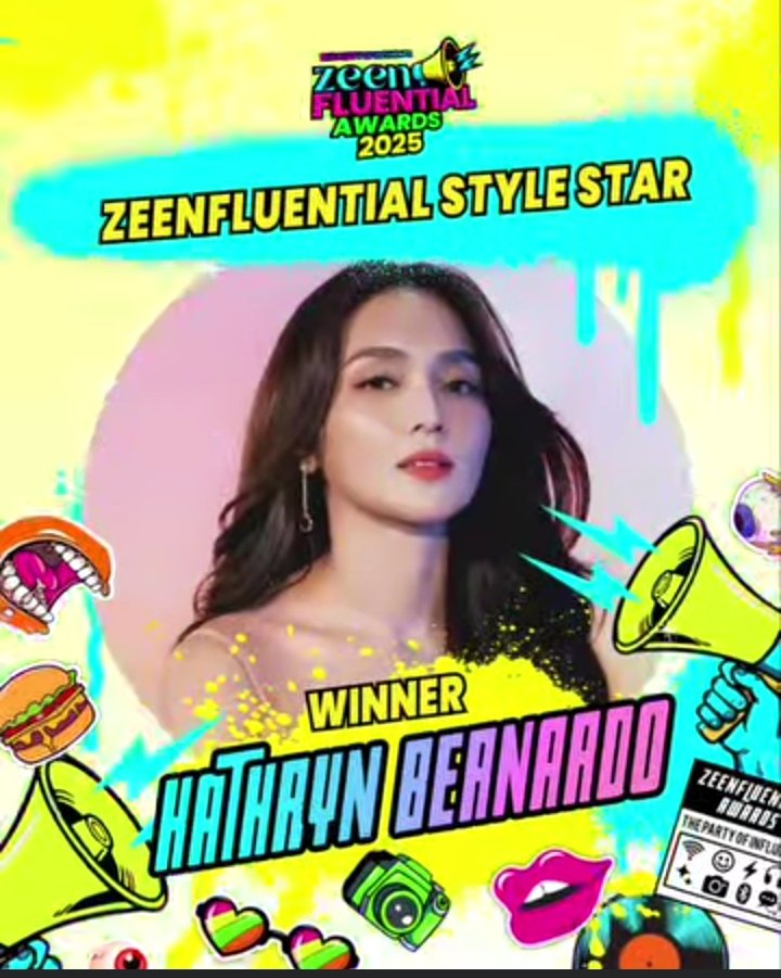 ZEEN Magazines Zeenfluential Style Star 2025 WINNER is #KathrynBernardo. ✨

Keep shining Queen!
