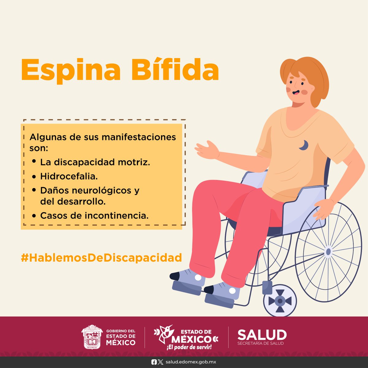 #EspinaBífida | La prevención es una herramienta vital, a fin de no contraer complicaciones en el desarrollo del bebé durante el embarazo, conocer e informarse es el primer paso.
#HablemosDeDiscapacidad