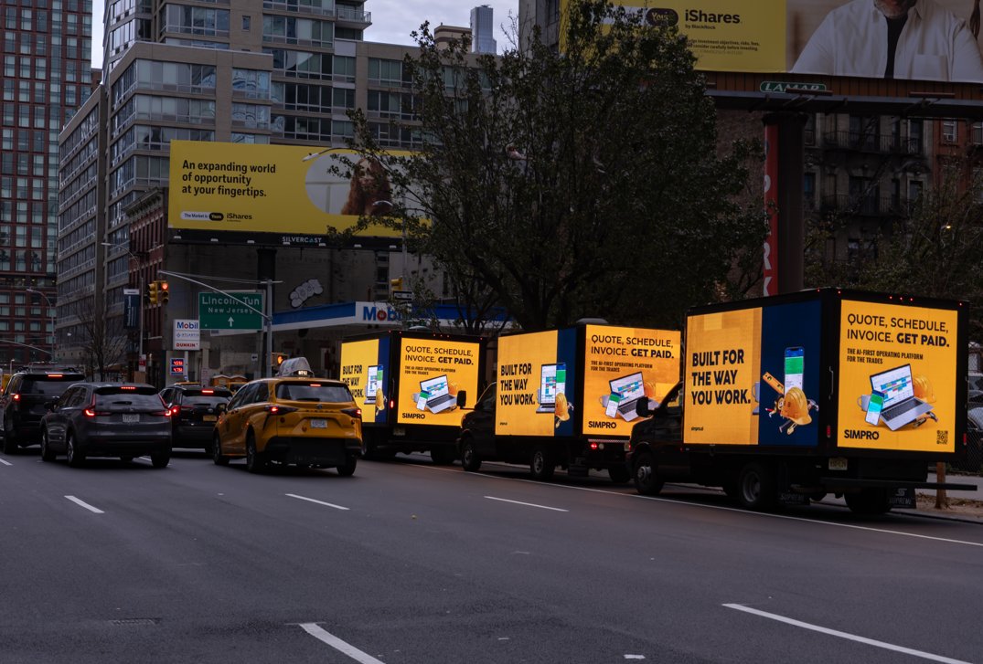 simprosoftware's tweet image. Simpro is the AI-first operating platform built for the trades.

Our platform backs the people who keep the city running with tools as powerful &amp;amp; reliable as they are.

From the office to the field, Simpro makes it simple.
bit.ly/46uCgLN

#BuiltForTheWayYouWorks #ISCEast