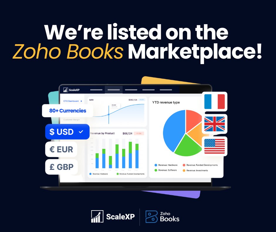 ScaleXp's tweet image. We&apos;re officially listed in the @ZohoBooks  Marketplace!

If you&apos;re using Zoho Books and need to automate your financial processes, this is for you: lnkd.in/ejxuApFv

Learn more about us here: scalexp.com

#ScaleXP #ZohoBooks #RevenueRecognition #Automation