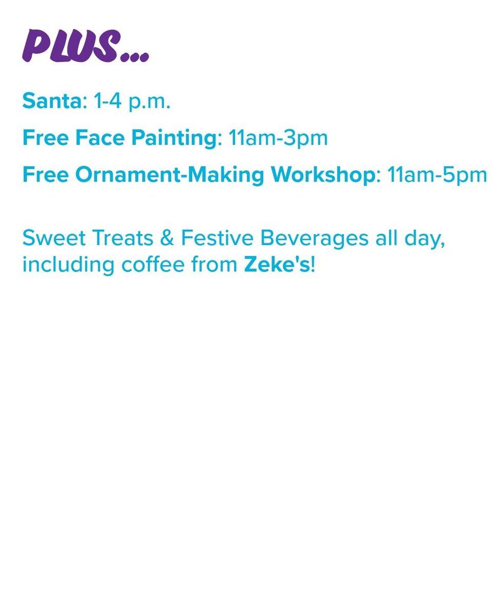 Sleigh the season at the Art Enables &amp; Friends Holiday Market Dec 6! local artisans, Santa, face painting, free ornament-making workshop, and 20% off all Art Enables art + merch.