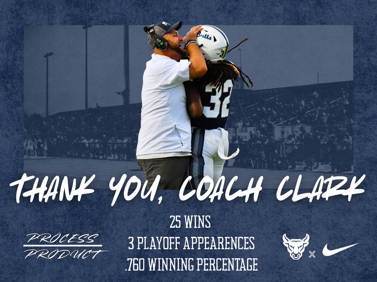 PCHSBULLSFB's tweet image. Thank you, Coach Clark for everything you did for the student athletes, program, school and community.  Best of luck to you and your family, and you&apos;ll always be a part of ours.