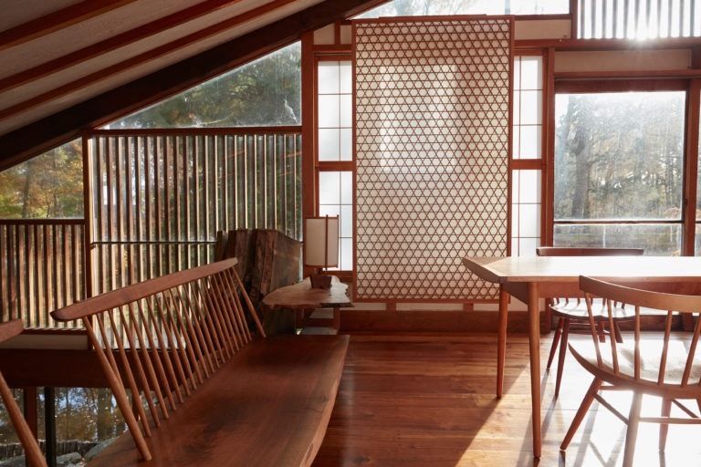 A brilliant blurring of the lines between home and art studio

The residence of woodworking master George Nakashima // New Hope, PA