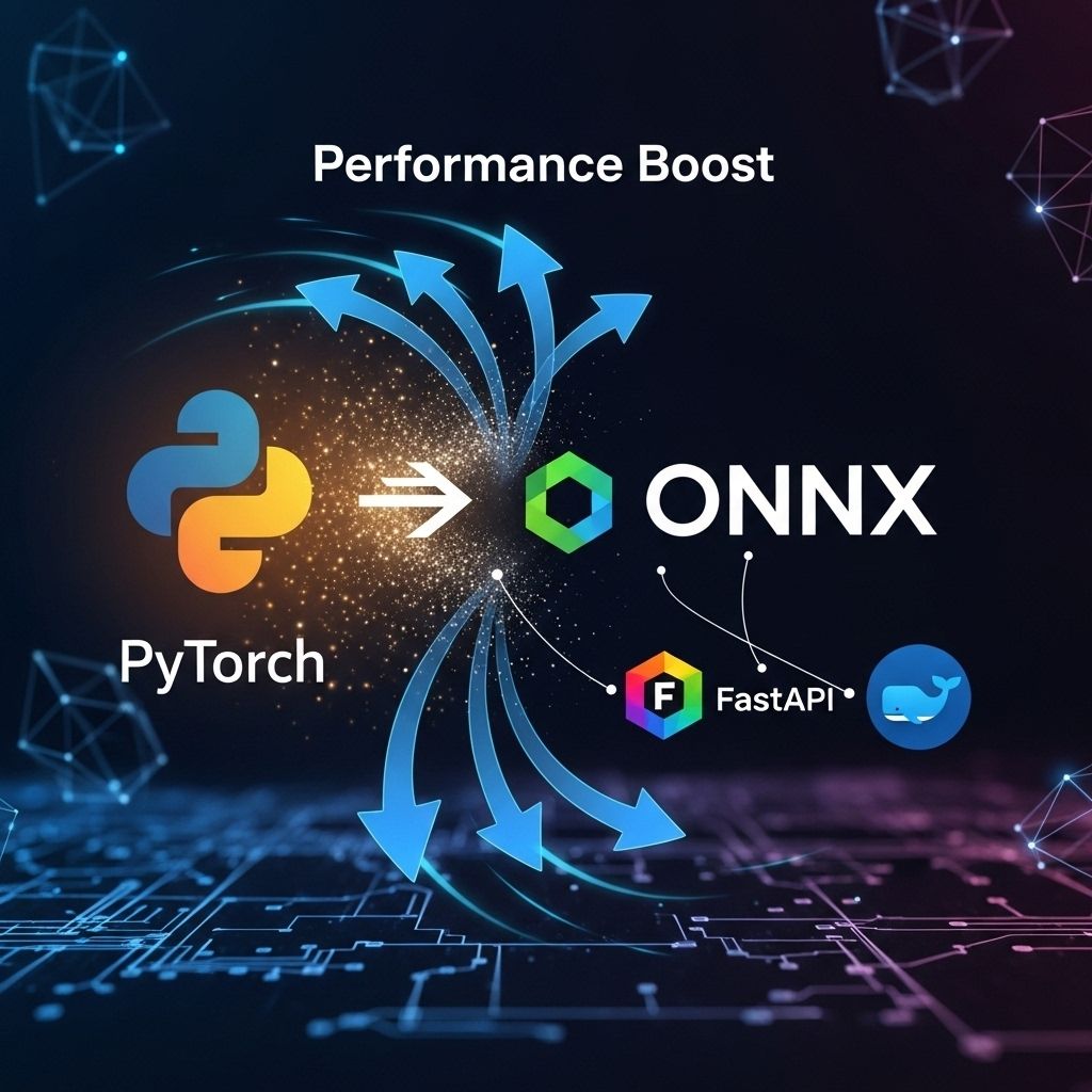 PyImageSearch's tweet image. Ready to turbocharge your AI model deployment? We walk you through converting PyTorch models to ONNX, setting them up with FastAPI for amazingly fast, production-ready inference. 
See how we got a 2x speed boost on batch processing! 

pyimg.co/muf0c 
#PyTorch #ONNX