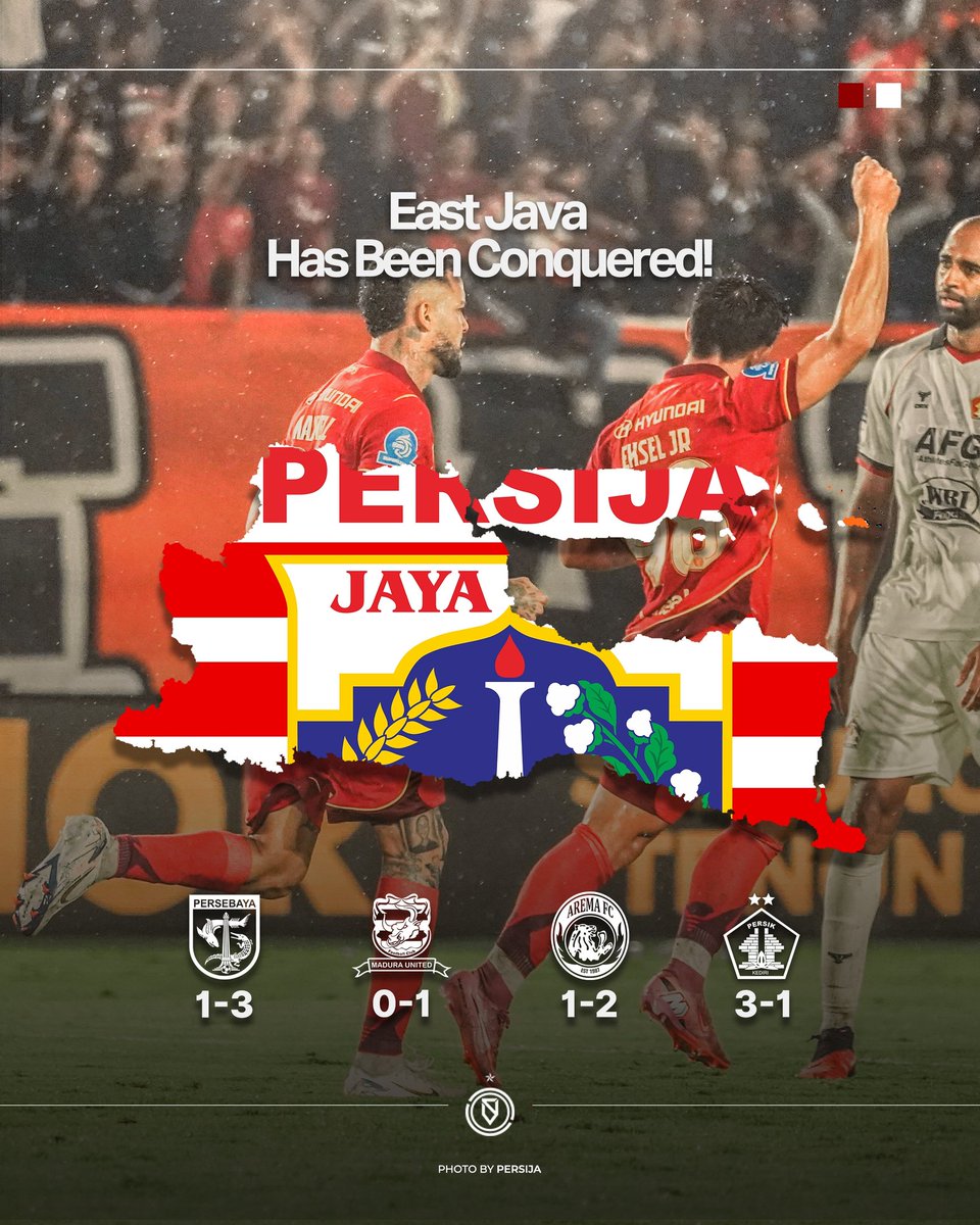 Rata udeh Jawa Timur di putaran pertama. #PersijaDay