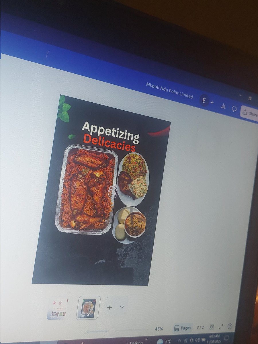 Brownmoney93593's tweet image. Just cooked up a new food flyer 👨‍🎨🍔
How does it look?
#DesignPractice #canvadesign —