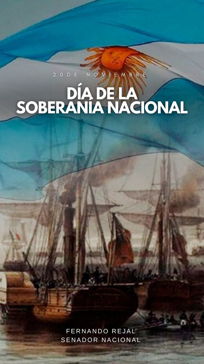 ¡FELIZ DÍA DE LA SOBERANÍA NACIONAL! 🇦🇷
Hoy recordamos la Vuelta de Obligado y a quienes defendieron nuestra tierra con coraje y determinación. Sigamos construyendo un país que proteja sus recursos, fortalezca su industria y valore el trabajo de su gente.