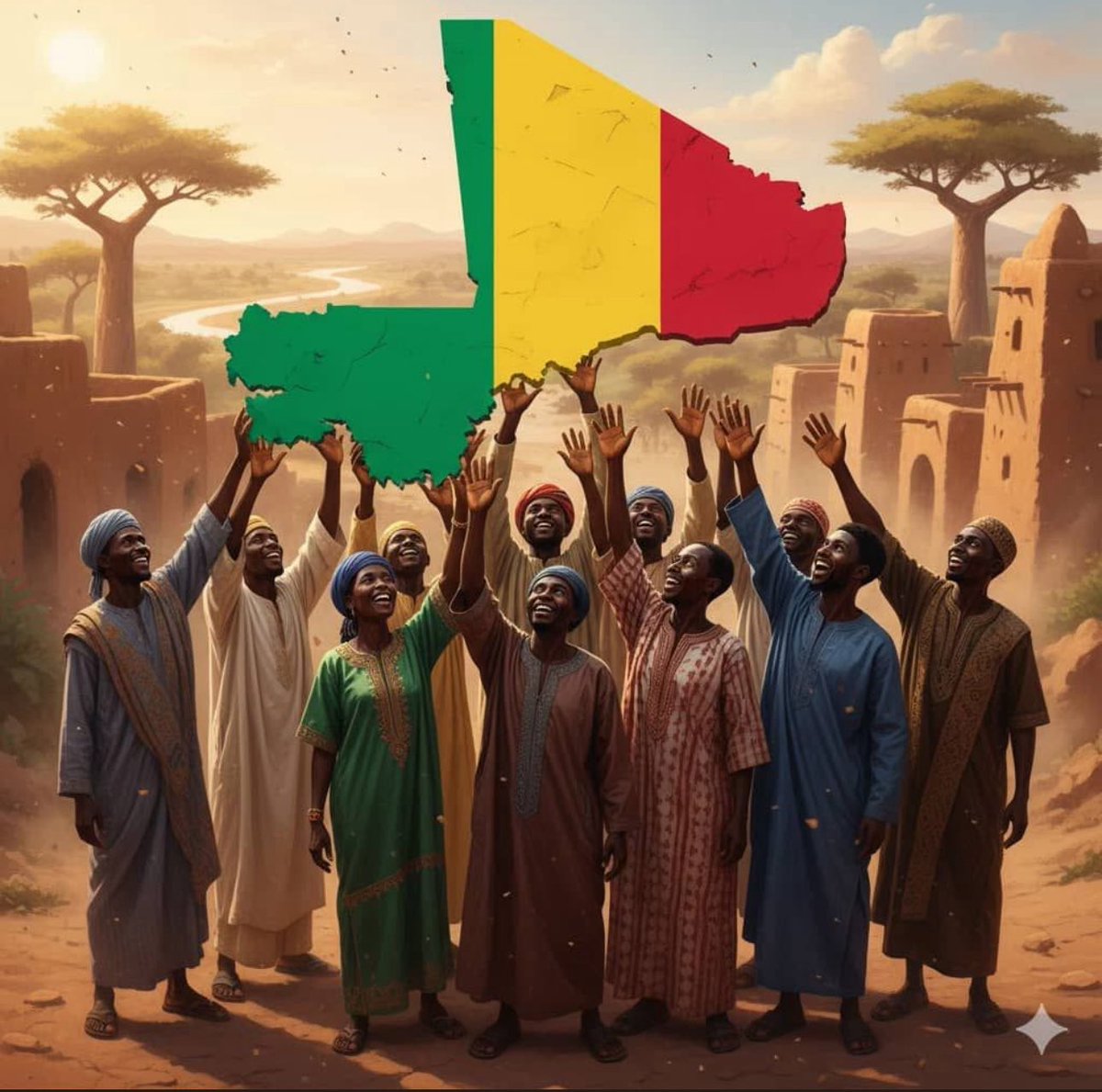 Un peuple-un but-une foi
On conserve haut fort le caractère laïc de notre Maliba qui fait la fierté des mandé.
Pour rien au monde ce Mali ne sera à la merci des envahisseurs.
La croyance est personnelle chacun est de son choix.