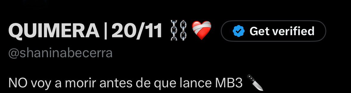 9 HORAS Y PUEDO MORIR EN PAZ
#QUIMERA