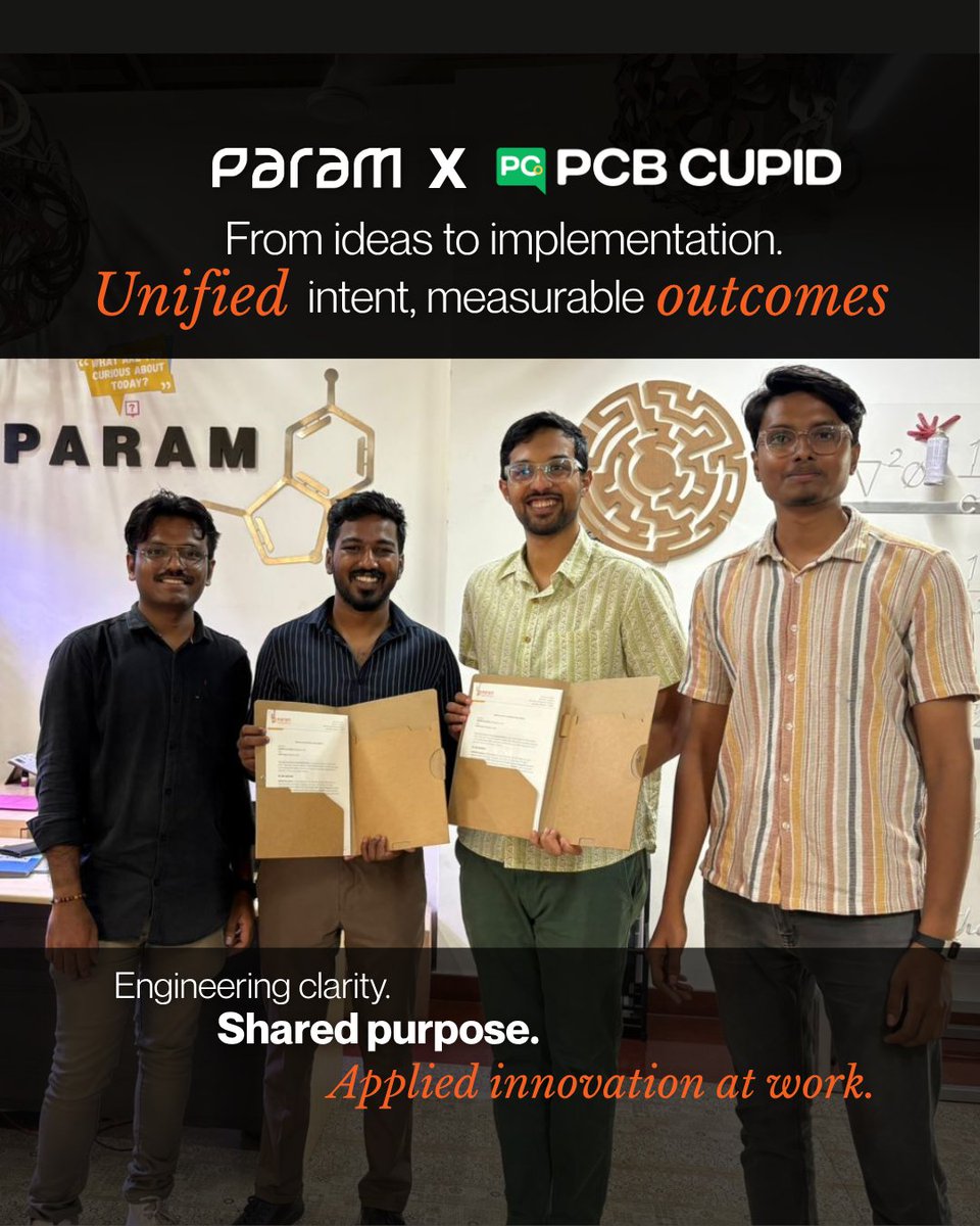 paraminnovation's tweet image. @paraminnovation  X @PcbCupid  X @Lion Circuits  are building a shared hardware development pipeline with rapid fabrication, real time prototyping, and joint board design. 

 India’s Biggest Hardware Hackathon launches in December 2025.

#ParamFoundation #LionCircuits #PCBcupid…