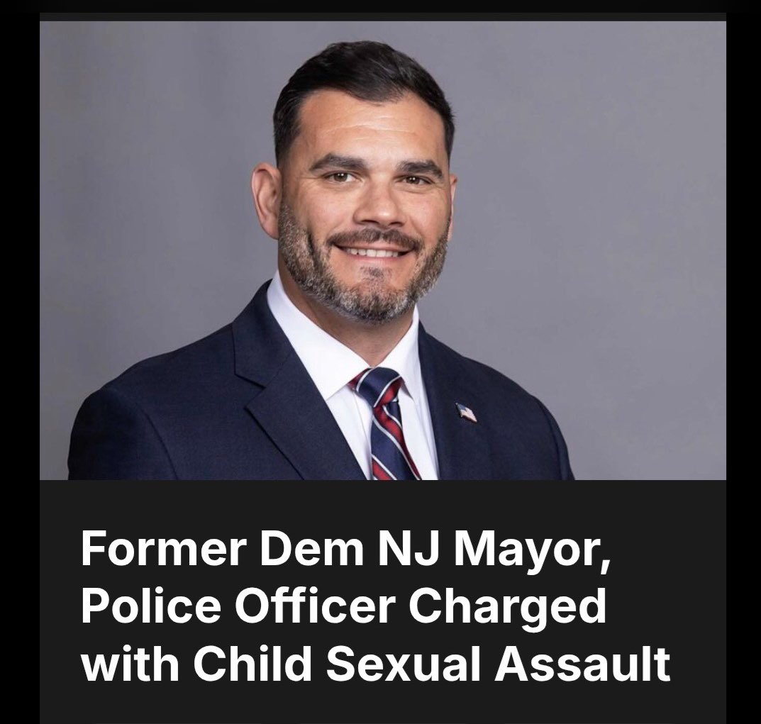 SarahisCensored's tweet image. A Democratic former New Jersey mayor and current police sergeant was arrested Monday for allegedly dr*gging and s*xually aşșaulting a child he met online.

Why does this keep happening?