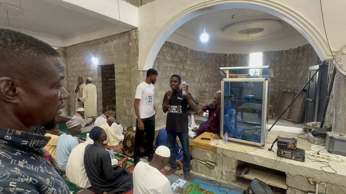 dubawaGH's tweet image. Juliana Adjei and Christian Arthur both brought the #WeekForTruth2025 message to The Central mosque in Tarkwa. Stay sharp. Stay informed.
#WeekForTruth #FactCheck